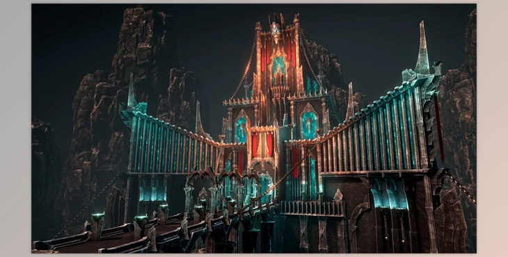 Download Unreal Engine - Dark architecture (Engine version 4.25- 4.27, 5.0- 5.1)
