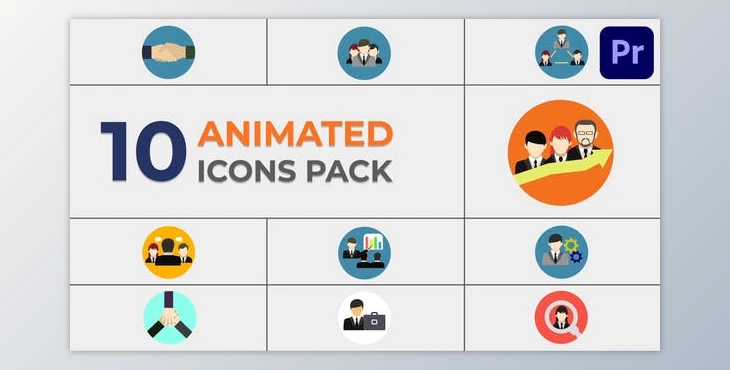 Download Animated Business Icons for Premiere Pro (Videohive 51949717)