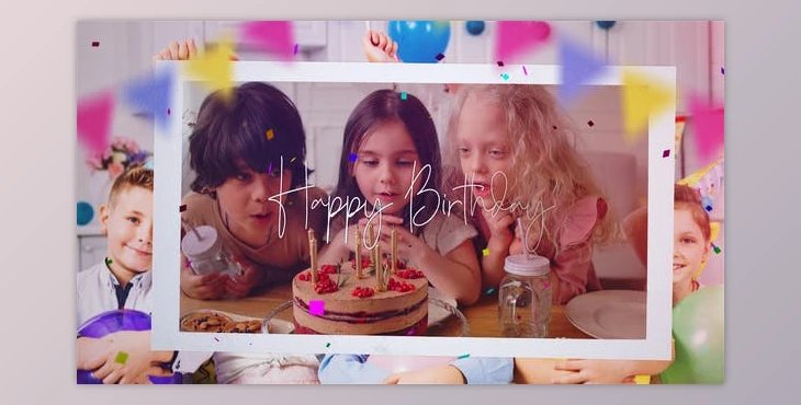 Download Photo Slideshow - Happy Birthday (Videohive 50932648) - AE Project