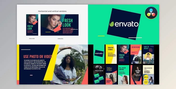 Download Creative Colorful Slideshow for DaVinci Resolve (Videohive 51949013)