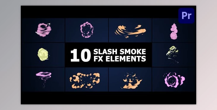 Download Slash Smoke Elements | Premiere Pro (Videohive 51946301)