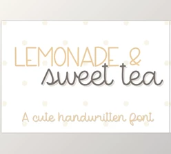 Download Lemonade & Sweet Tea - Cute Handwritten Font