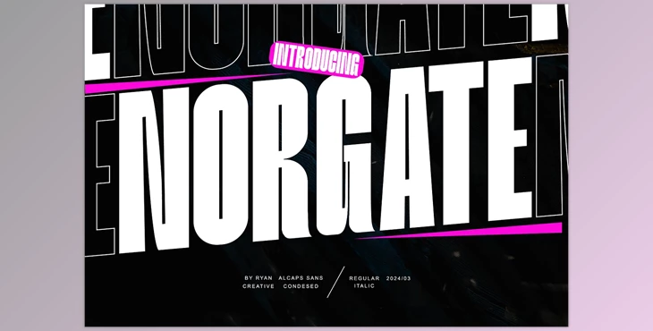Download Norgate - Condesed Sans Type