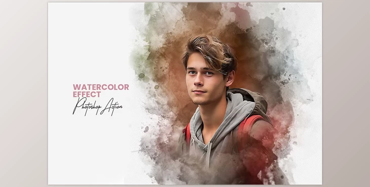 Download Watercolor Effect Photoshop Action - 92528360