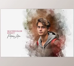 Download Watercolor Effect Photoshop Action - 92528360