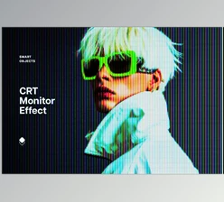 Download Vintage Monitor CRT Photo Effect - 93406561