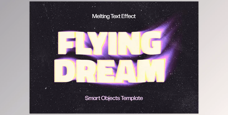 Download Blurry Flowing Text Effect - 93241062