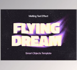 Download Blurry Flowing Text Effect - 93241062