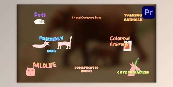 Download Animal Characters Titles for Premiere Pro (Videohive 51932295)