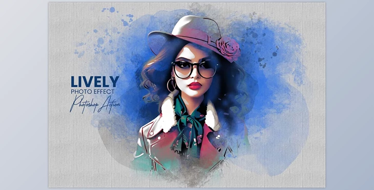 Download Lively Photoshop Action - 92528243