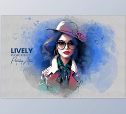 Download Lively Photoshop Action - 92528243