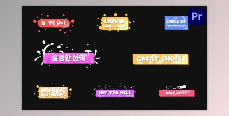 Download Liquid Lower Thirds for Premiere Pro (Videohive 51916748)