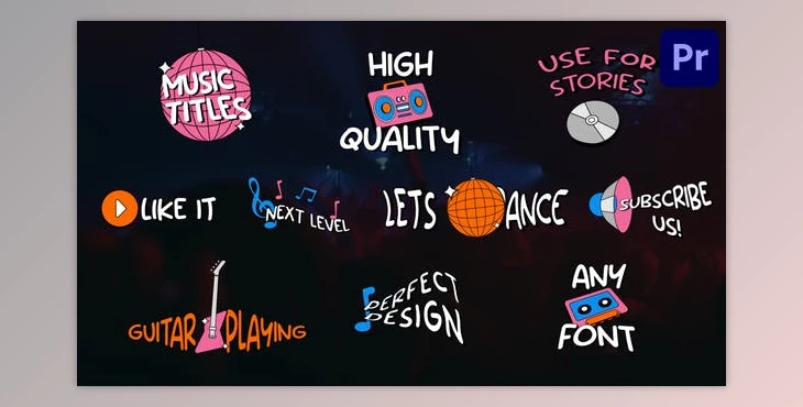 Download Music Titles | Premiere Pro MOGRT (Videohive 51916683)