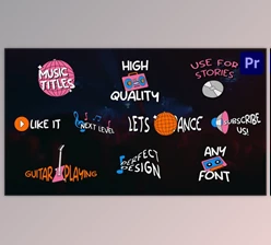 Download Music Titles | Premiere Pro MOGRT (Videohive 51916683)