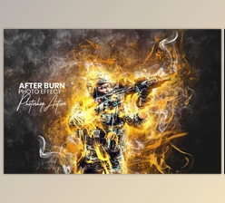 Download After Burn Photoshop Action - 91729304