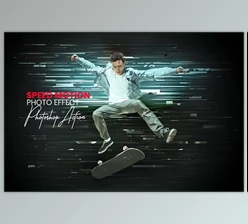 Download Speed Motion Effect Photoshop Action - 91686646