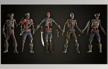 Download Unreal Engine - Skeleton Pirate <span class='badge badge-warning'>Bundle</span> (Engine version 4.18- 4.27, 5.0- 5.3)