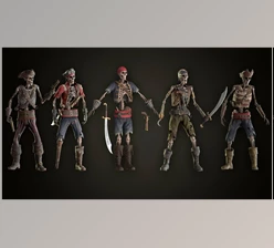 Download Unreal Engine - Skeleton Pirate Bundle (Engine version 4.18- 4.27, 5.0- 5.3)