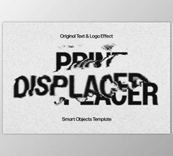 Download Textured Displace Text Effect - 91913146