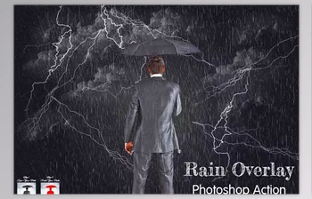 Download Rain Overlay Photoshop <span class='badge badge-warning'>Action</span> - 91957787