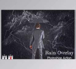 Download Rain Overlay Photoshop Action - 91957787