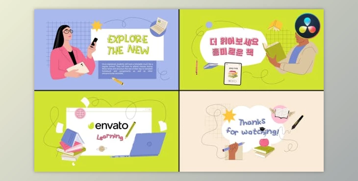 Download Education Explainers for DaVinci Resolve (Videohive 51933408)