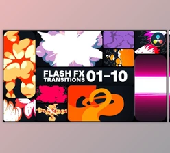 Download Flash FX Transitions for DaVinci Resolve (Videohive 51869167)