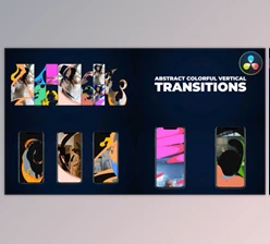 Download Abstract Colorful Vertical Transitions | DaVinci Resolve (Videohive 51933129)