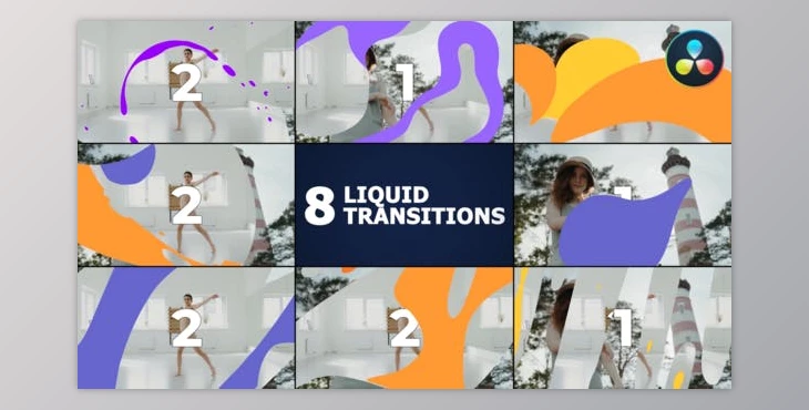 Download Liquid Transitions | DaVinci Resolve (Videohive 51933026)