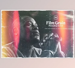 Download Film Grain Photoshop Action - 120919016
