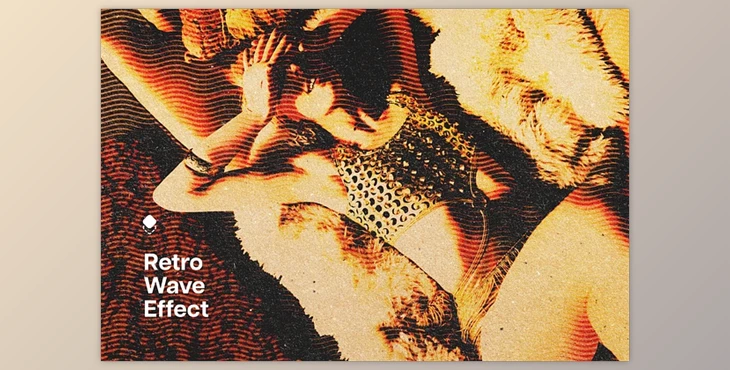 Download Retro Wave Photo Effect - 136549076