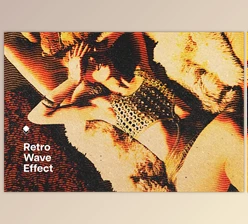 Download Retro Wave Photo Effect - 136549076