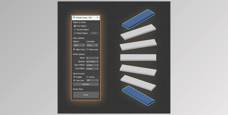 Download Divide Clone 1.0 upto 3dsMax 2025