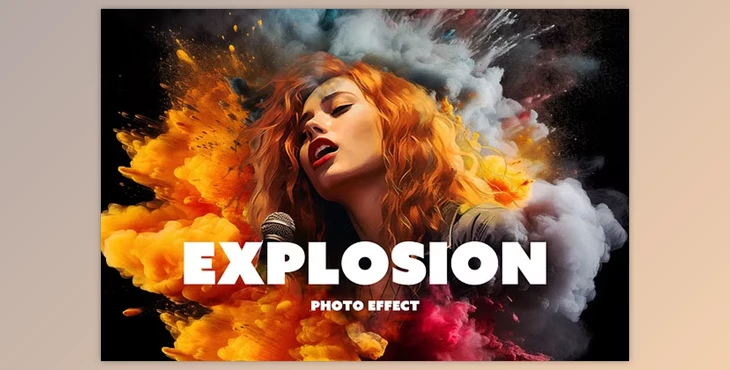 Download Cinematic Explosion Photo Effect - 91720572