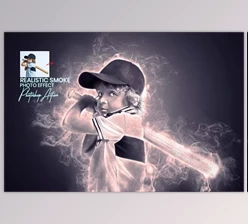 Download Realistic Smoke Photo Effect - 74752468