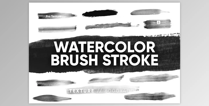 Download 30 Watercolor Brush Stroke Texture - 91600551