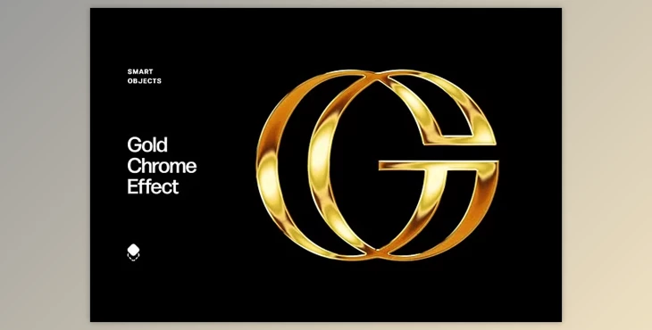 Download Gold Chrome Text & Logo Effect - 91895291