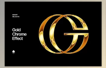 Download Gold Chrome Text & Logo <span class='badge badge-warning'>Effect</span> - 91895291