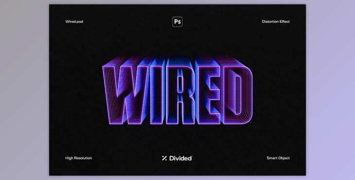 Download Wired Text Distortion Effect - 91878814