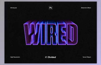 Download Wired Text Distortion <span class='badge badge-warning'>Effect</span> - 91878814