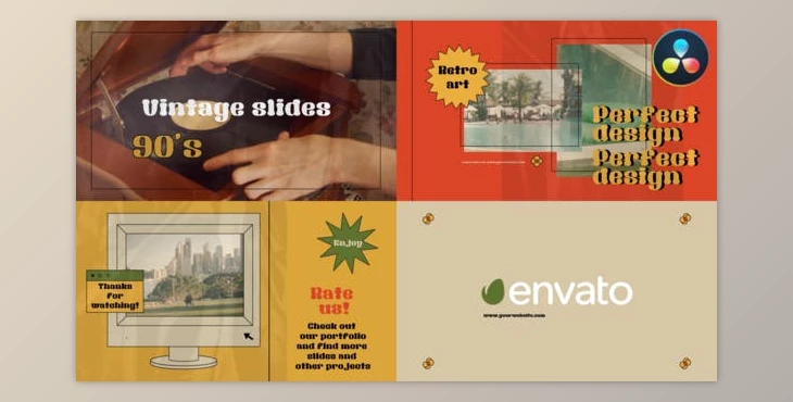 Download Vintage Retro Slides | DaVinci Resolve (Videohive 49870130)