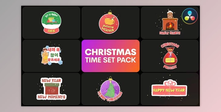 Download Winter Holidays Titles | DaVinci Resolve (Videohive 49397693)