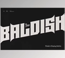 Download Baldish - Modern Display Gothic Font