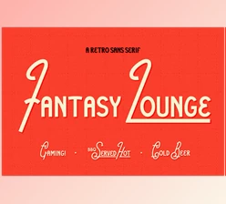 Download Fantasy Lounge - Retro Sans Serif Typeface