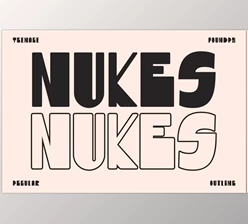 Download Nukes - The Boldest Display Style Font
