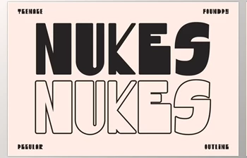 Download Nukes - The Boldest <span class='badge badge-warning'>Display</span> Style <span class='badge badge-warning'>Font</span>