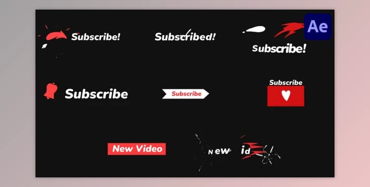 Download Youtube Subscribers for After Effects (Videohive 52120490) - AE Project