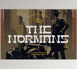 Download The Normans - Retro Display Font