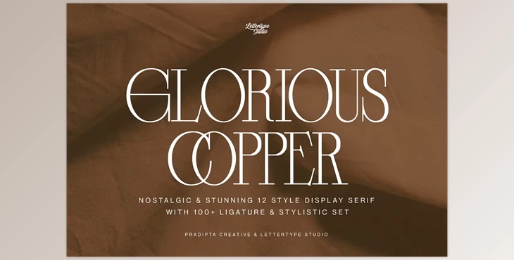 Download Glorious Copper a Nostalgic Serif Font