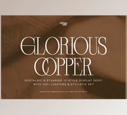 Download Glorious Copper a Nostalgic Serif Font